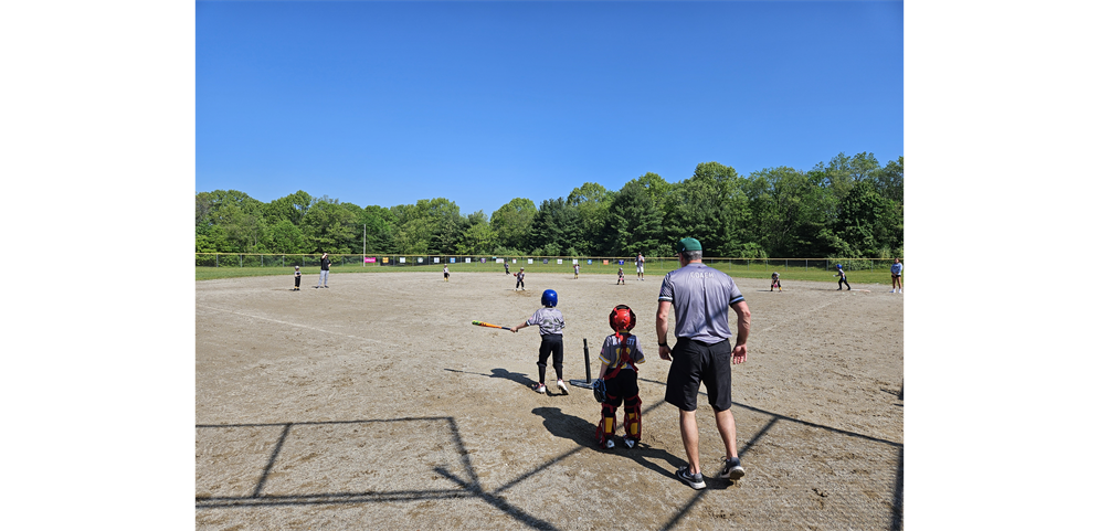 T-ball on a beautiful day